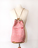 torebki różne  worek plecak - red&white stripes&nut - 4