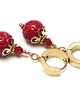 kolczyki z kamieniami Alloys Collection - Red koral 4