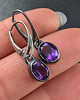kolczyki srebrne Kolczyki srebrne ametysty 3