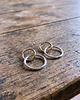 kolczyki srebrne Rings - stalowe kolczyki 1
