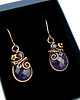 kolczyki wire wrapping Kolczyki z ametystem 3