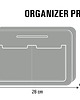 kosmetyczki Organizer do torebki Szary , filc ekologiczny  3