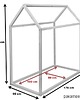 meble do pokoju dziecka ŁÓŻKO DOMEK MOON kolor naturalny 80x160 1