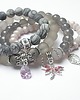 bransoletki z kamieni naturalnych ACCENT-POINT  SET /12-2014/ Light pink vol. 2  3