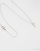 srebrne naszyjniki Rhodium Plated Tiny Fox Necklace 3