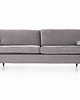 sofy i szezlongi Sofa HELSINKI szary welur, skandynawski design 6
