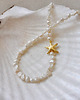 złote naszyjniki Naszyjnik z pereł naturalnych gwiazda 1