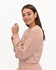 bluza bez kaptura damska Bluza Happy różowa malowana 1