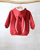 bluzy dla dziewczynki Bluza Malinowy KRÓLIK z Uszami 2