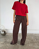 t-shirt damskie T-Shirt Move crop red 7