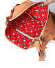 torby na ramię torba - nut&red&flowers - 3