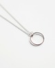 naszyjniki - inne Rhodium Plated Small Karma Necklace 1