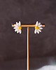 kolczyki z masy plastycznej Kolczyki MINI DAISY WHITE 1