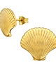 kolczyki pozłacane Kolczyki Golden Seashell 3