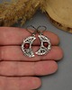 kolczyki wire wrapping Czerwone kolczyki księżyce karneol wire wrapping 3