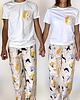 piżamy damskie Piżama Unisex bawełniana w koty 1