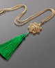 wisiory Boho /green rosette/ -  naszyjnik 2