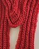 szale damskie Czerwony Wełniany szal 1