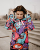 bluza z kapturem damska Damska Bluza z kapturem DR.CROW Colorful Monsters 1