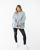 bluza bez kaptura damska Bluza Biggie Szary Jasny Melanż 1