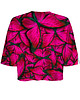 t-shirt damskie DR.CROW T-shirt Krótki CROP Motyle 1