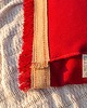 poduszki gładkie Poszewka na poduszkę boho THE FRINGE PILLOW czerwona 2
