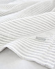 koce i narzuty Lniana Narzuta Gray Stripes 4