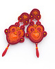kolczyki soutache Lato w kolorze czerwonym 1