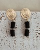 kolczyki pozłacane Kolczyki pozłacane Turmalin Czarny 2