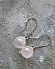 kolczyki wire wrapping Kwarc różowy  - kolczyki 3