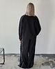 komplety damskie Gaia rozpinany komplet z lamówkami czarny 3