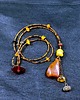 wisiory Bursztyn w naszyjniku stylu BOHO. Zwiewny lekki unikat handmade 2