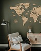 dekoracje - na ścianę MAPA ŚWIATA drewniana 150 cm Mapa świata z państwami na ścianę Z DODATKAMI 3