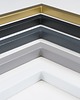regały i półki Metalowa konsola Enni z blatem i półką drewnianą 7
