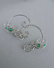 nausznice Nausznice  zielony agat wire wrapping zausznice 1