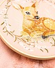 Ozdoby na ścianę Sarenka pink1, haft w tamborku 20 cm 2