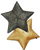 poduszki, poszewki - różne 57 cm złoto czarna poduszka  gwiazdka 1
