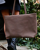 torby na ramię Wegańska Torba Shopper - Dark Brown Nubuck 7