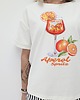 t-shirt damskie Bawełniany t-shirt o swobodnym kroju z modnym printem 2