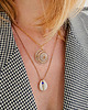 chokery ROYAL BLUE/CITRINE naszyjnik z muszlą JEDWAB 1