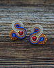 kolczyki soutache Małe etniczne kolczyki sutasz 2