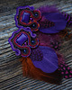 kolczyki soutache Kolczyki soutache z piórkami 4