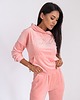komplety damskie Różowy welurowy dres OOH LA LA 4