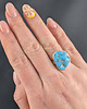 pierścionki srebrne Pierścionek surowy z turkusem 2