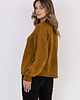 swetry damskie  Sweter w sportowym stylu - SWE322 miodowy MKM 4