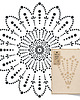 tapety i naklejki ścienne Szablon malarski wielokrotny // KORONKOWA MANDALA SZYDEŁKOWA 7