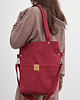 torby na ramię Zamszowa duża torba z kieszeniami Czerwona 3