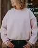 bluza bez kaptura damska Bluza Basic oversize pudrowy róż 5