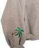 bluza z kapturem damska Bluza z tropikalnym haftowanym motywem 2