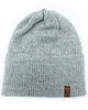 czapki damskie Jasnoszara czapka merino z odczepianym pomponem 1